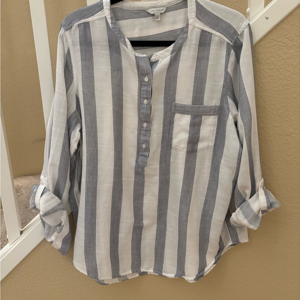 Lucky Brand Striped Button-Up Shirt